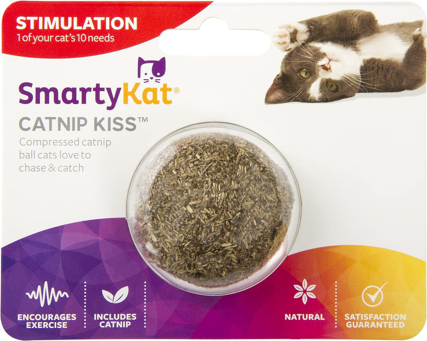 Catnip Kiss Compressed Catnip Ball Toy - Natural, One Size