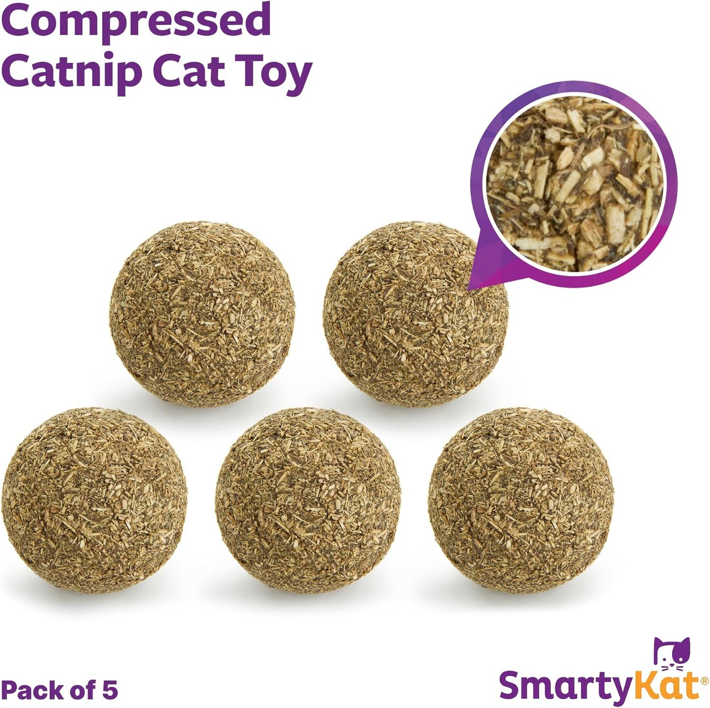 Catnip Kiss Compressed Catnip Ball Toy - Natural, One Size
