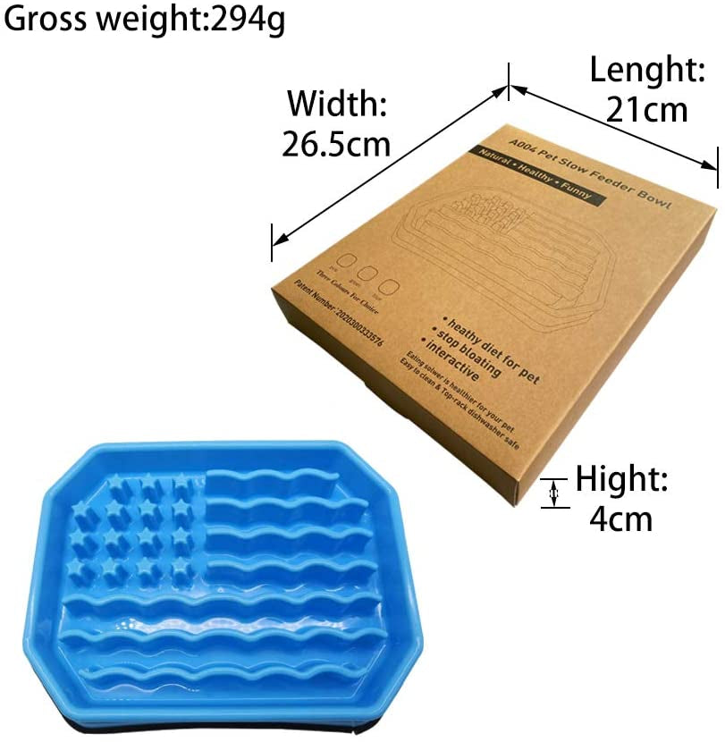 Slow Feeding Bowl,Slow Feeder Dog Bowls,Puzzle Feeder Bloat Stop to Slow down Eating,Pet Slower Food Feeding Dishes for Medium Small Breed & Puppies